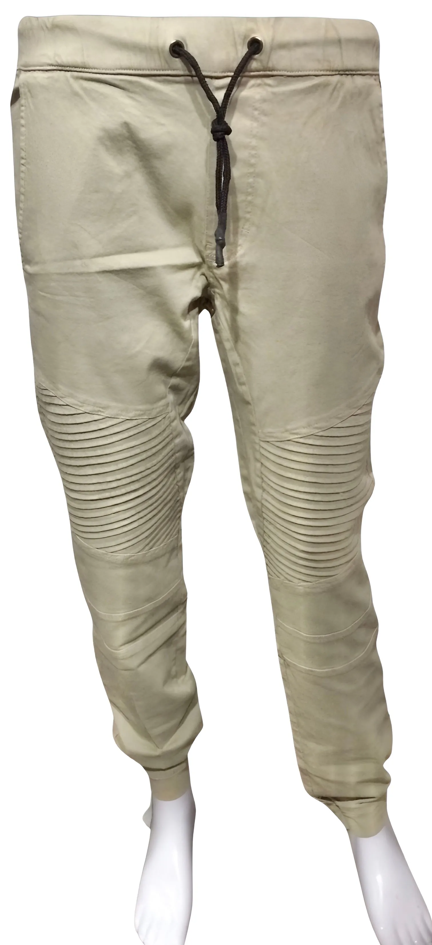 ^AKADEMIKS^ (QUICKSAND) RIBBED JOGGER STYLE PANTS (MEDIUM)