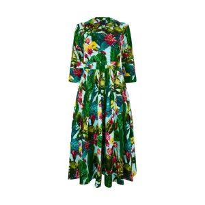 Audrey Tropical Cactus Dress