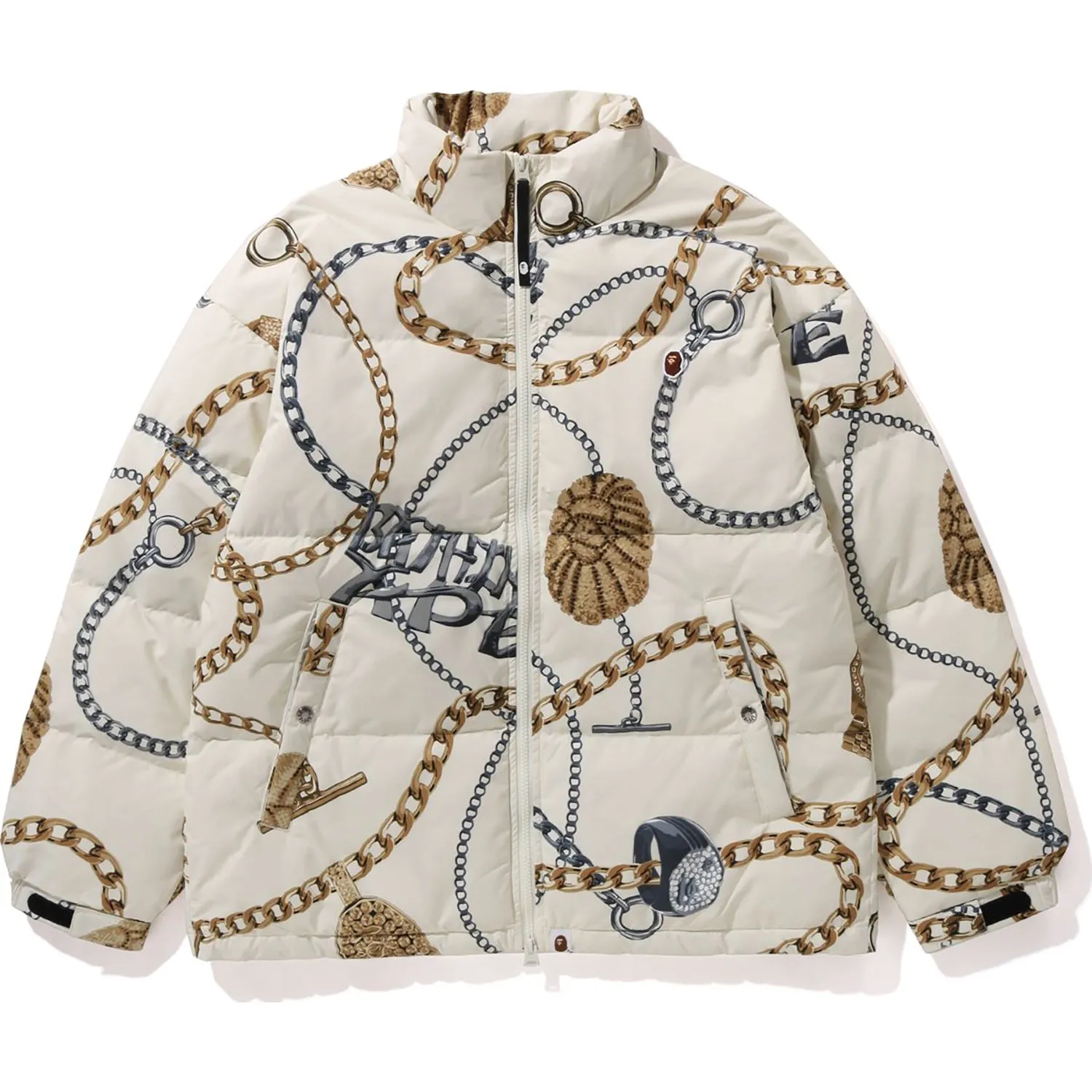 BAPE JEWELS DOWN JACKET RELAXED FIT MENS