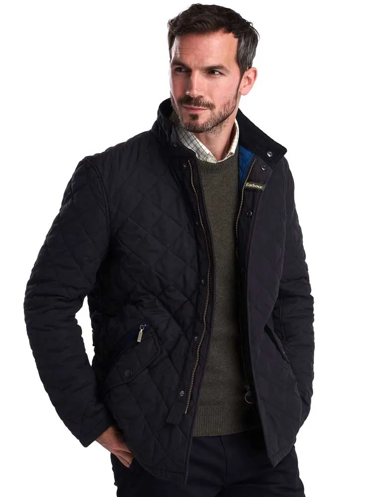 BARBOUR Shoveler Quilted Jacket - Mens - Navy