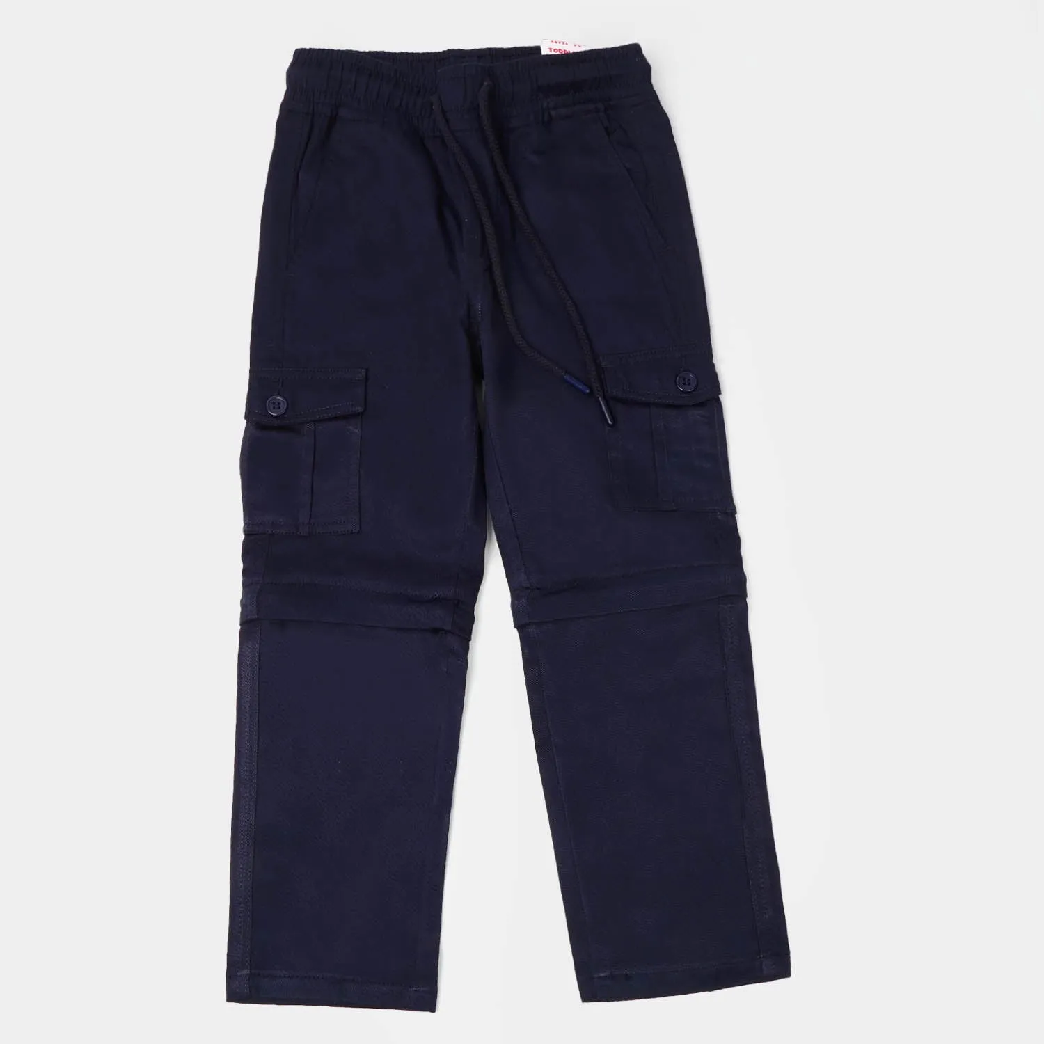 Boys Cotton Pant Convertible - Navy