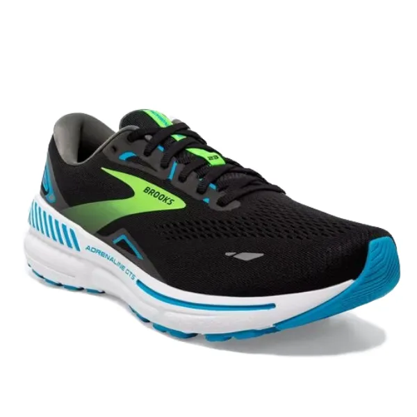 Brooks Men's Adrenaline GTS 23 Wide Black/Hawaiian Ocean/Green