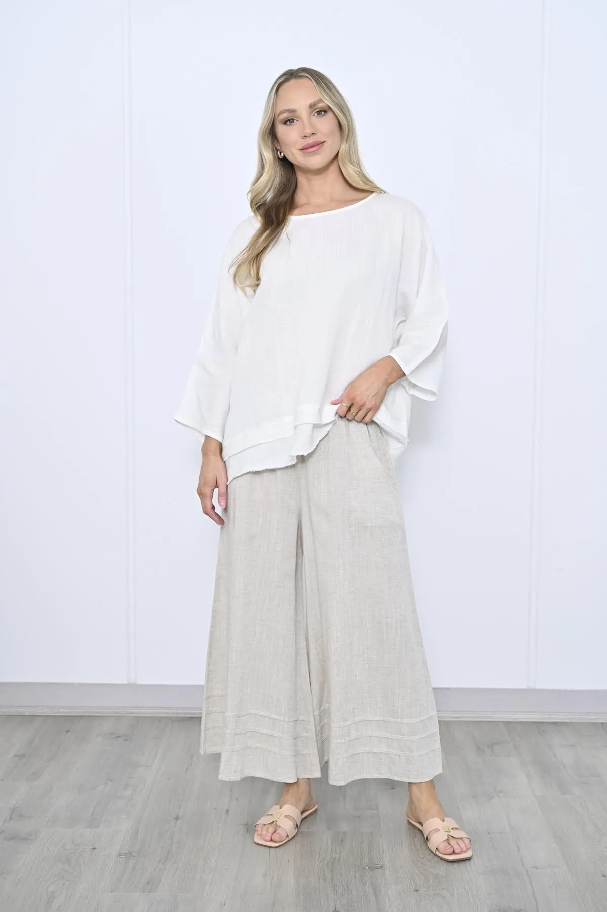 Cali Linen Wide Leg Pant