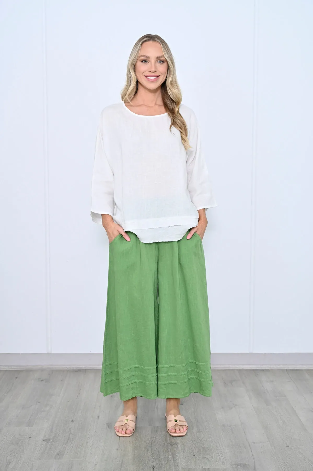 Cali Linen Wide Leg Pant