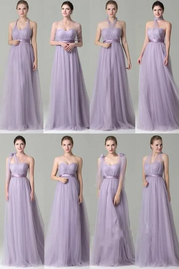 Chiffon Convertible Dress Curve 8 Styles Mix and Match Bridesmaid Dress