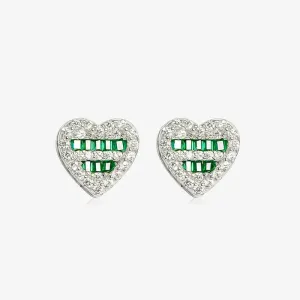 Chunky Heart CZ Tops