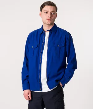 Classic Fit Zip Through Oxford Sport Overshirt