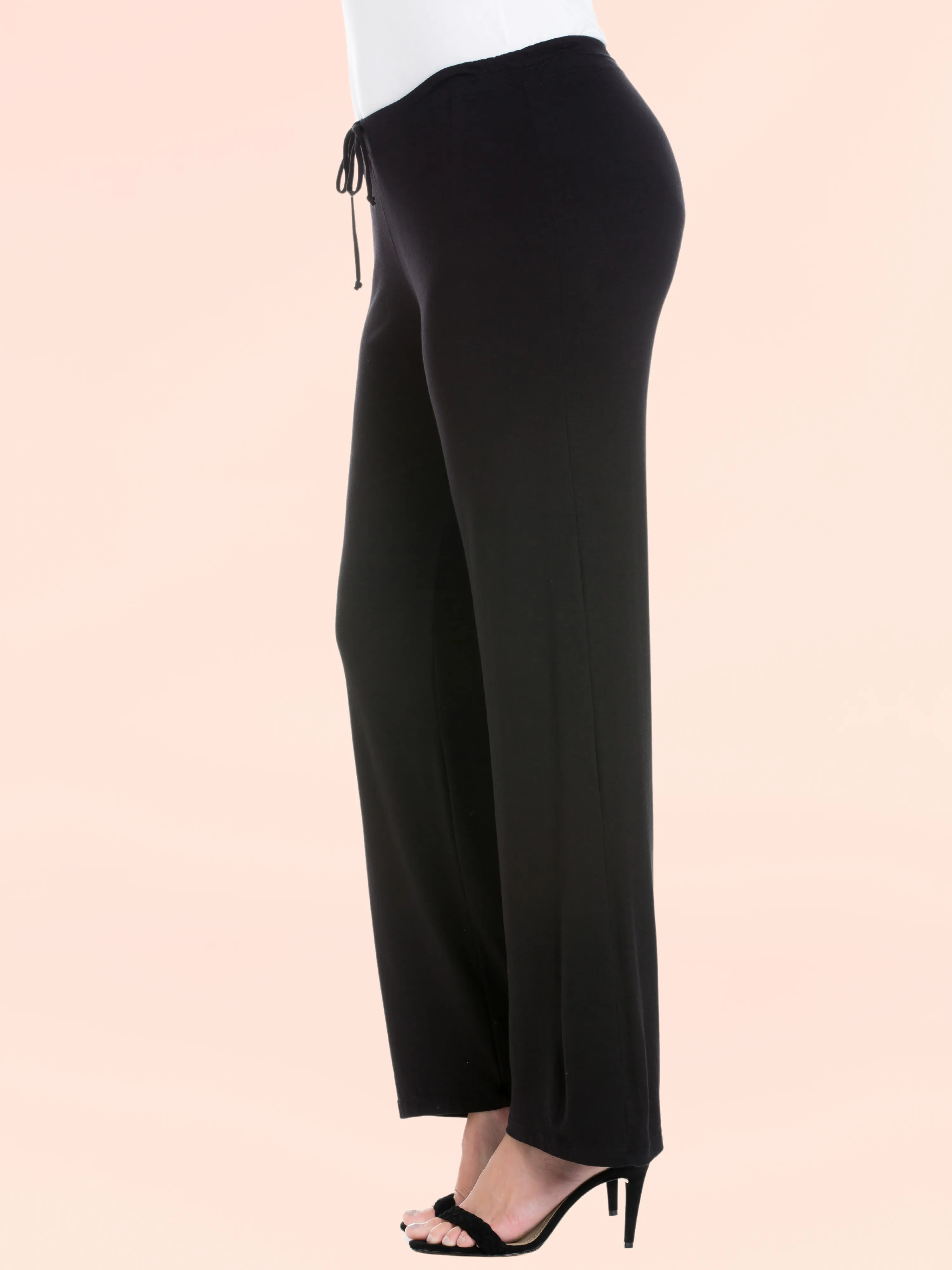 Comfortable Stretch Draw String Plus Size Pants