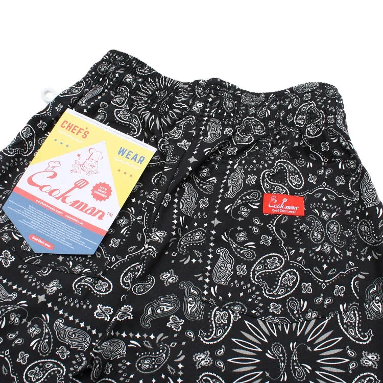 Cookman Chef Short Pants - Paisley : Black