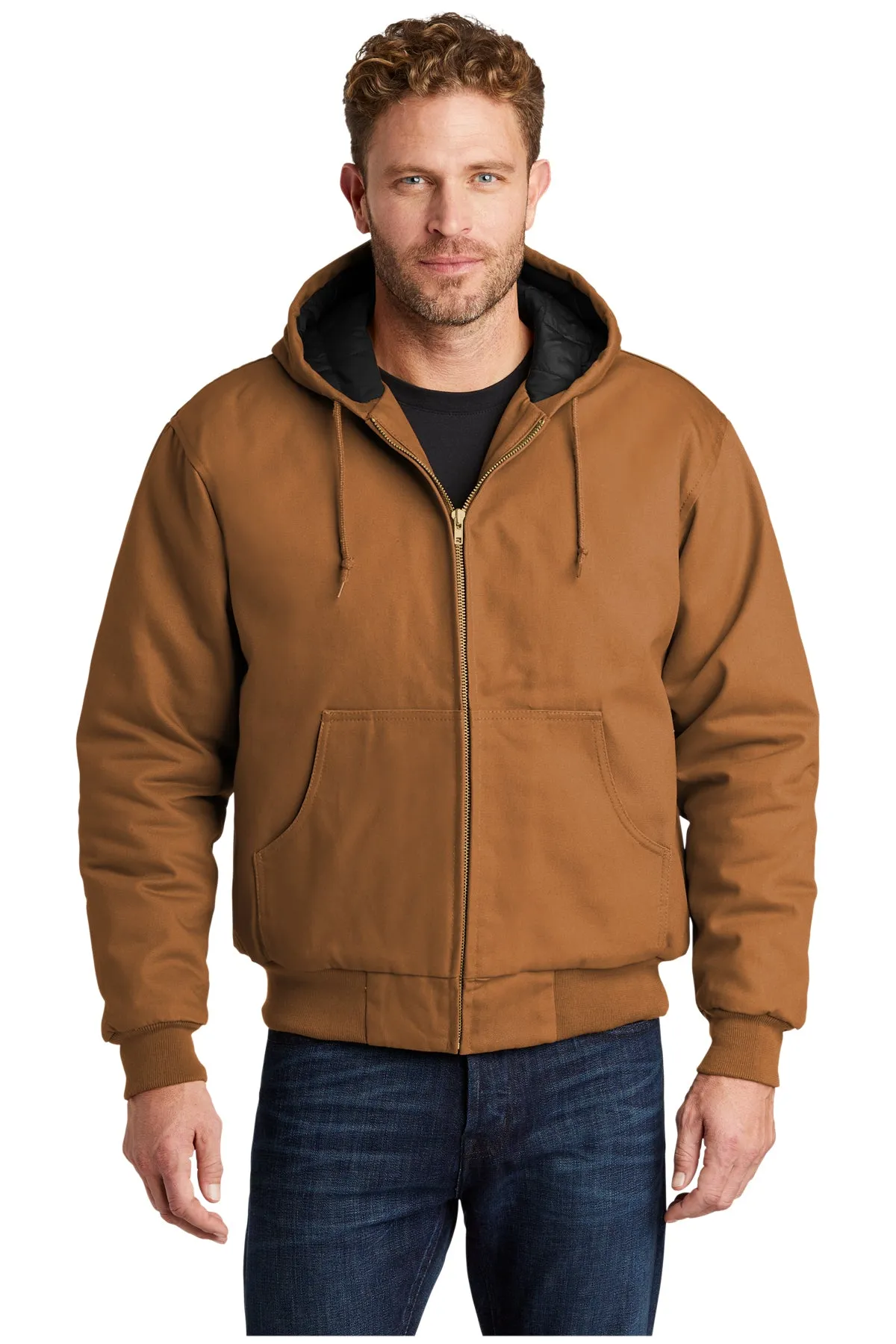 CornerStone Duck Cloth Hooded Work Jacket, Duck Brown