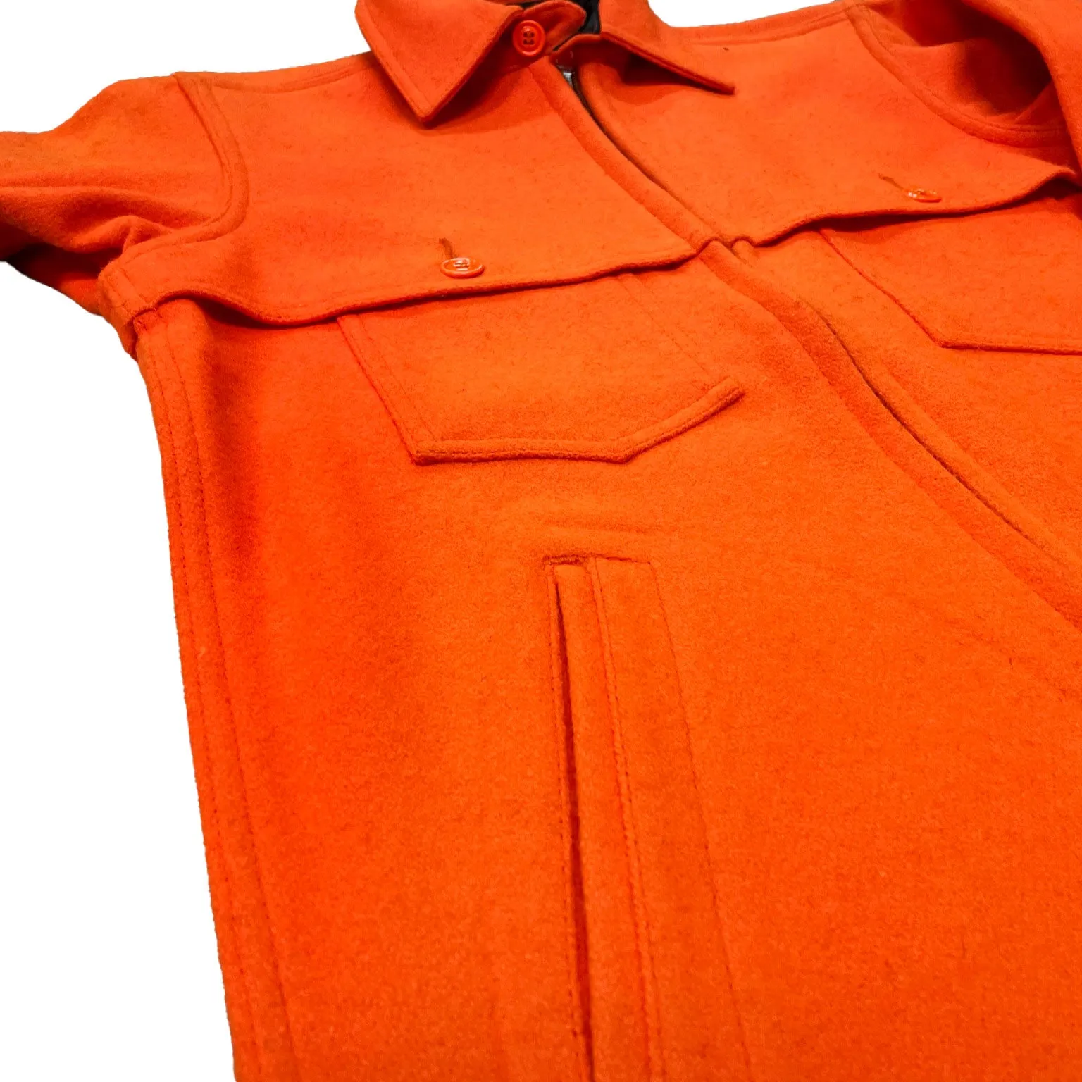 Double Cape Jac Shirt - Blaze Orange 100% Wool