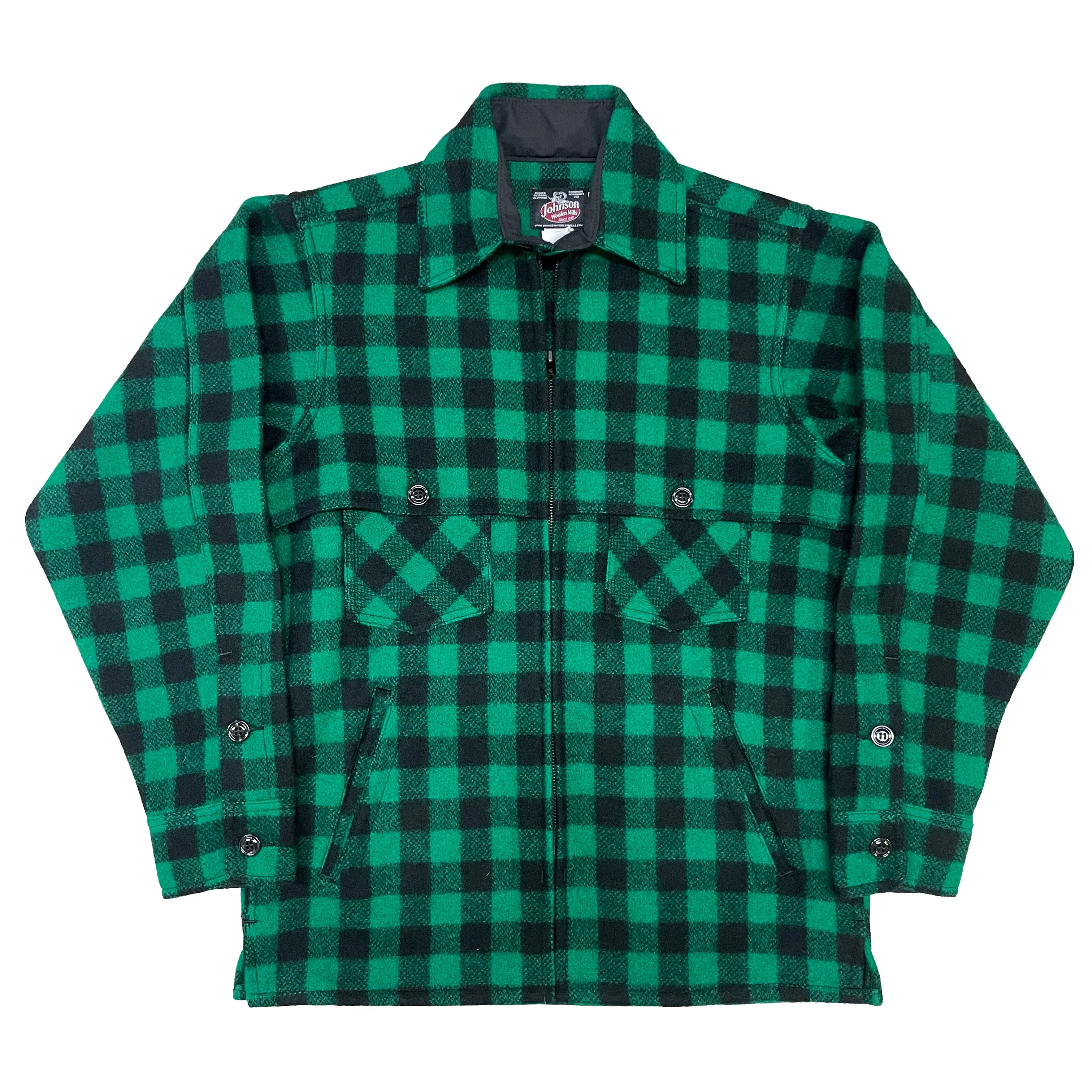 Double Cape Jac Shirt - Green & Black Buffalo Check