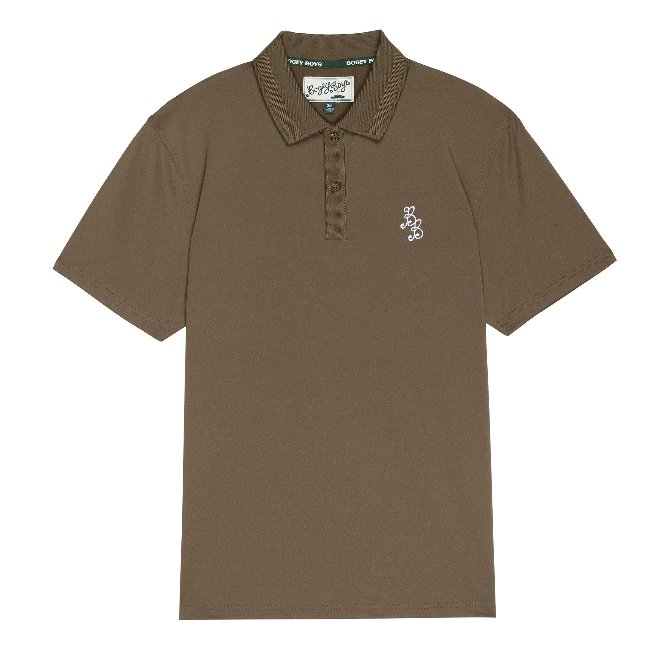 Essentials Athletic Polo - Bogey Brown