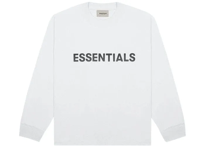 ESSENTIALS FOG 3D SILICON LONG SLEEVE WHITE