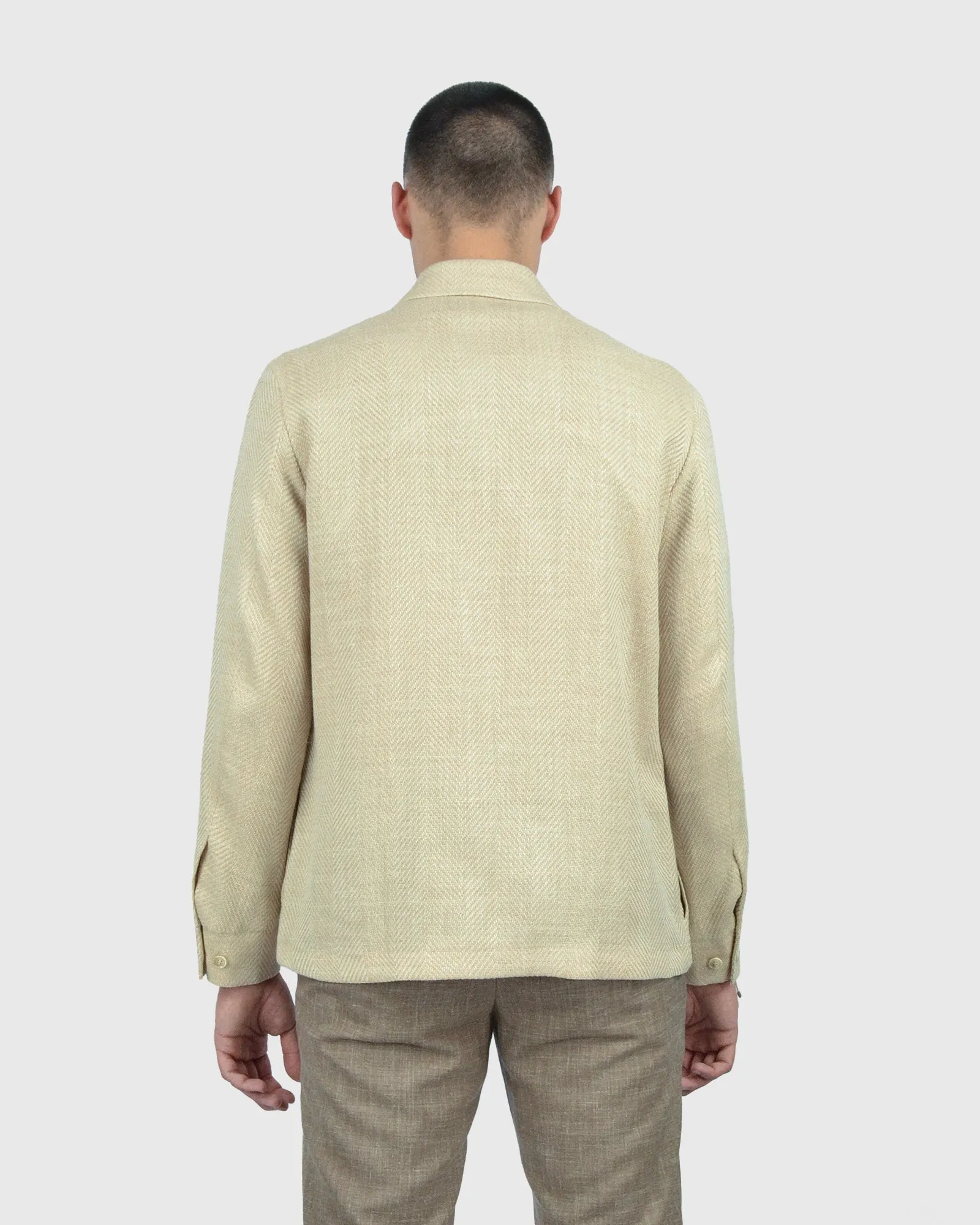 FANCKINO SARTORIA FSS24-339 HB SAND OVERSHIRT CHORE JACKET