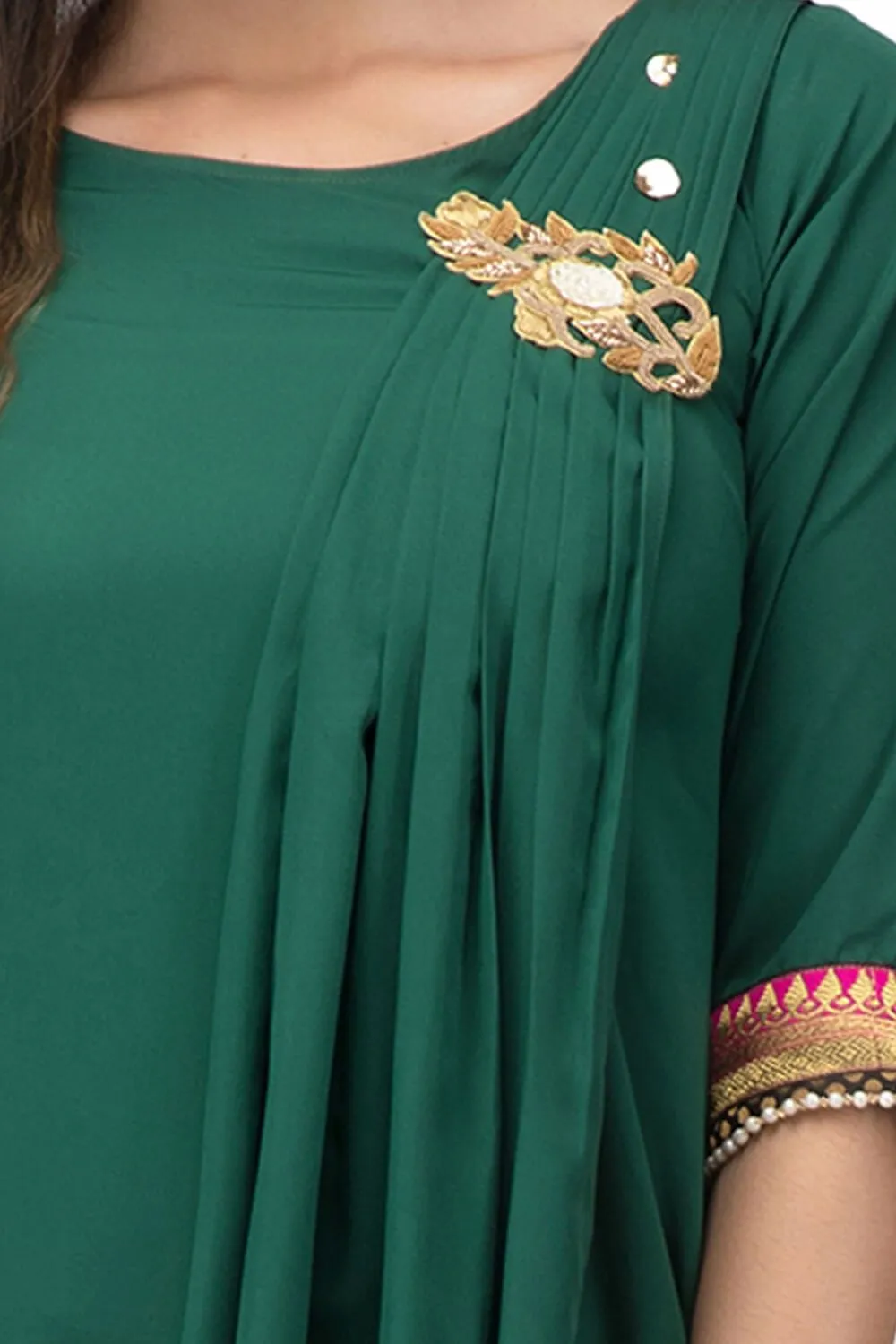 Green Draped Drama