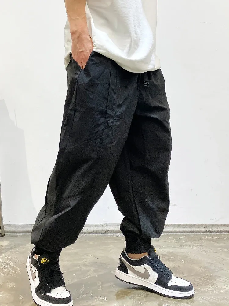 Japanese Streetwear Baggy Cargo Pants Men Clothing Casual Harem Trousers