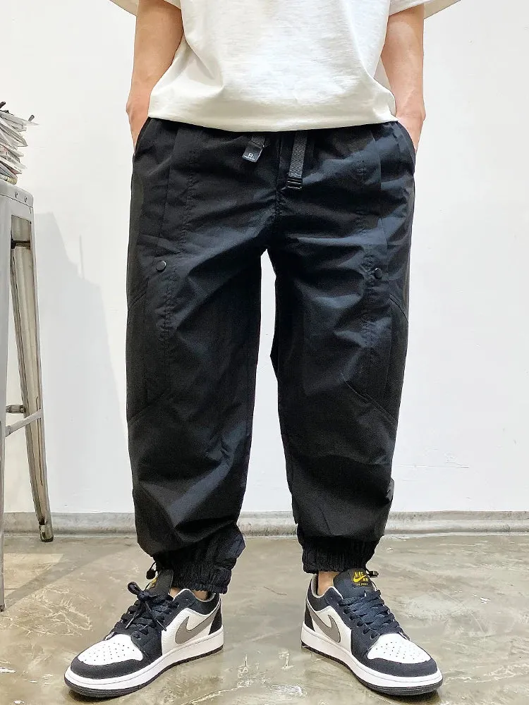 Japanese Streetwear Baggy Cargo Pants Men Clothing Casual Harem Trousers