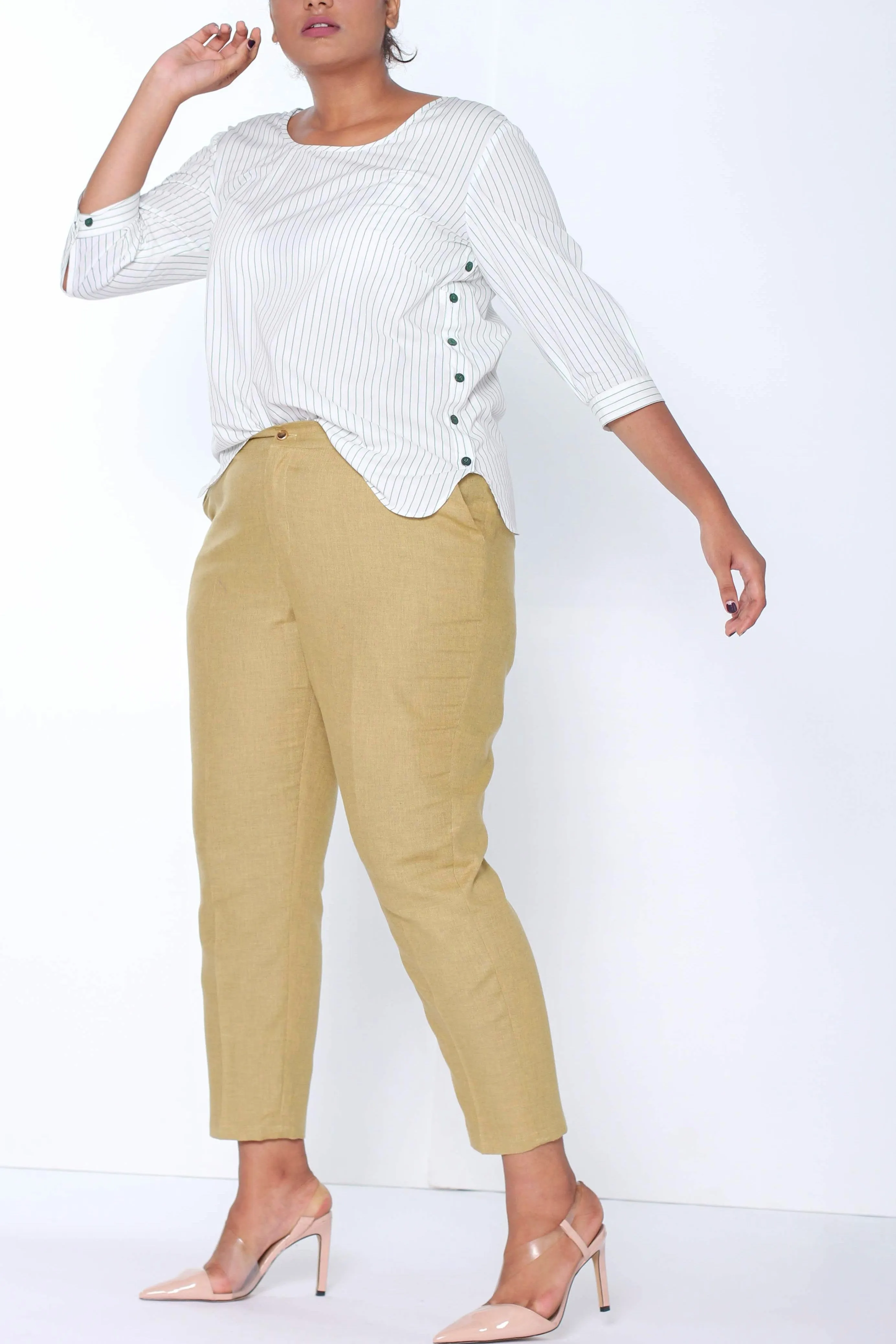 Light Olive Cotton Pants