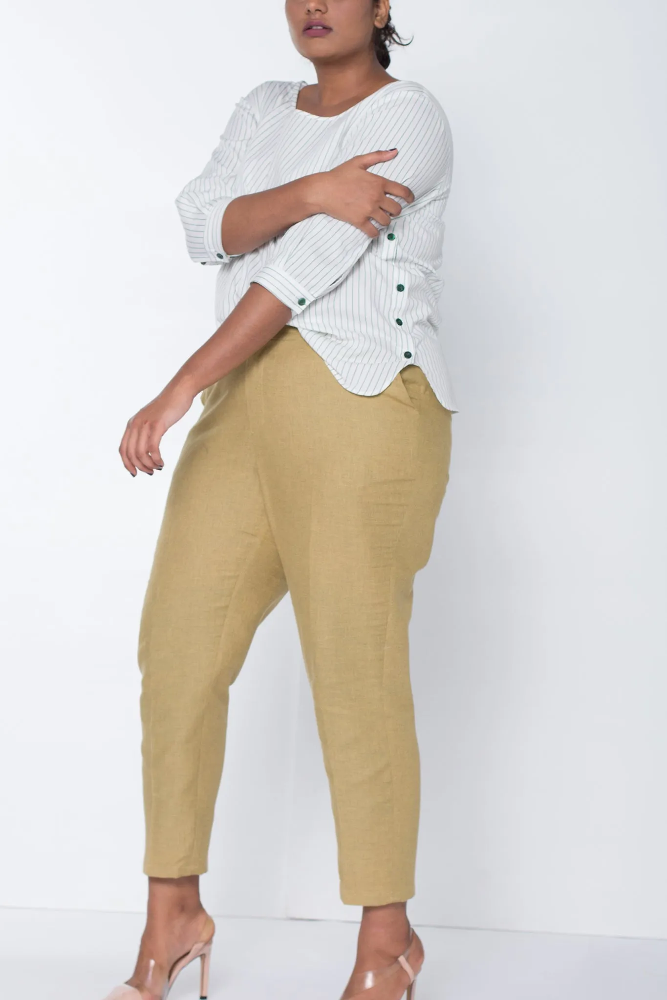 Light Olive Cotton Pants