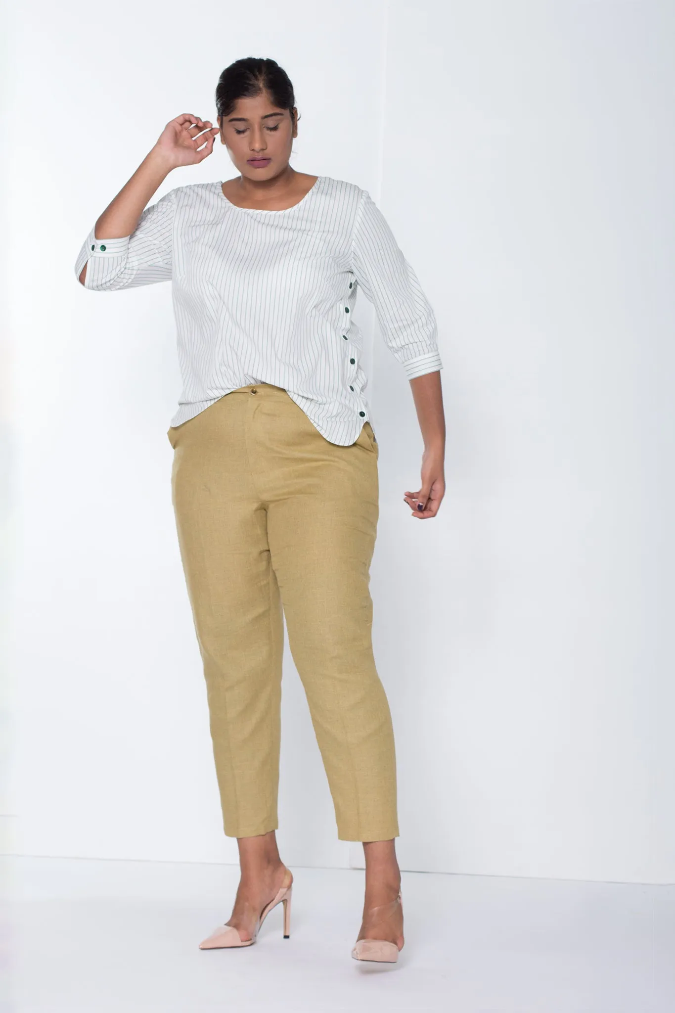 Light Olive Cotton Pants