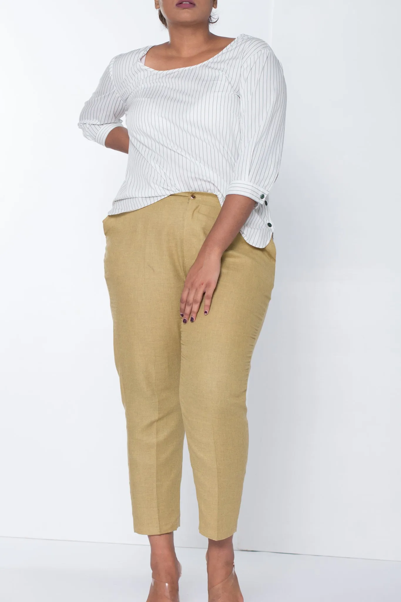 Light Olive Cotton Pants