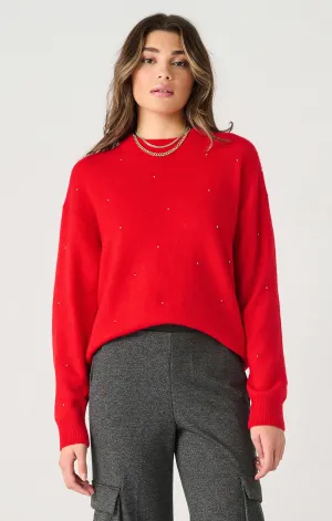 Long Sleeve Embellished Sweater