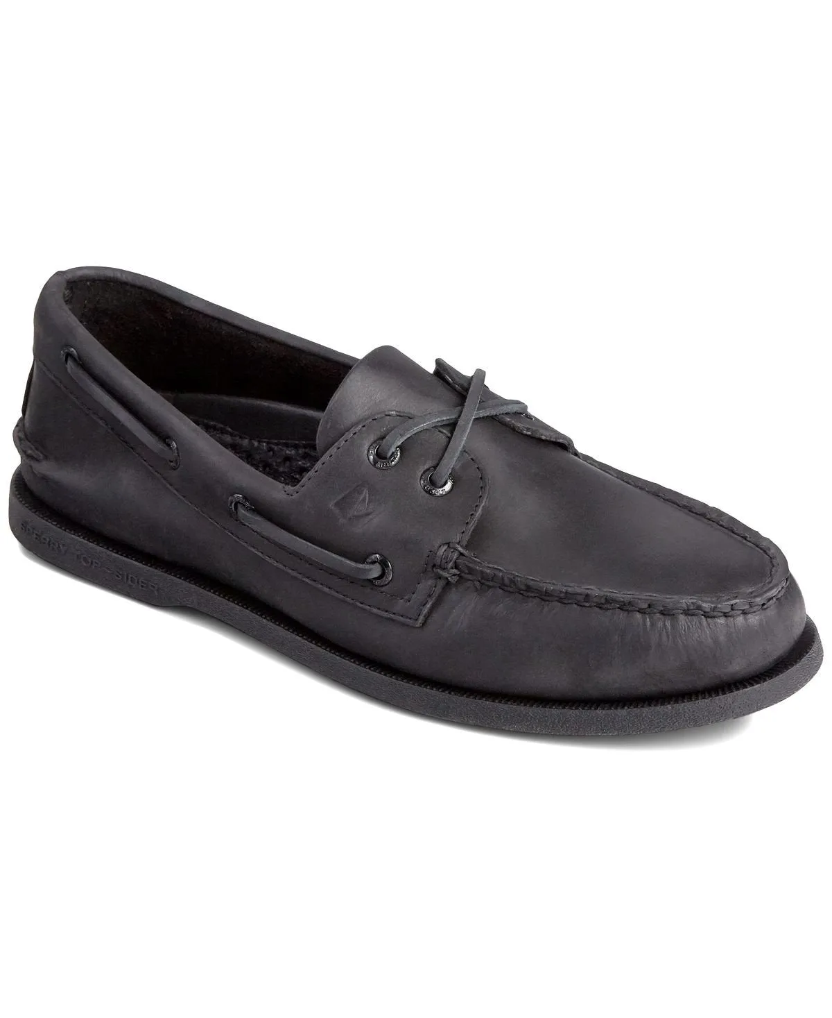 Men's authentic original a/o Sperry boat shoes, black