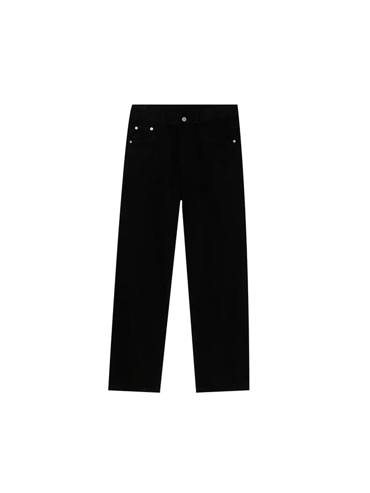 Men'S Zip Slit Hem Fashion Jeans