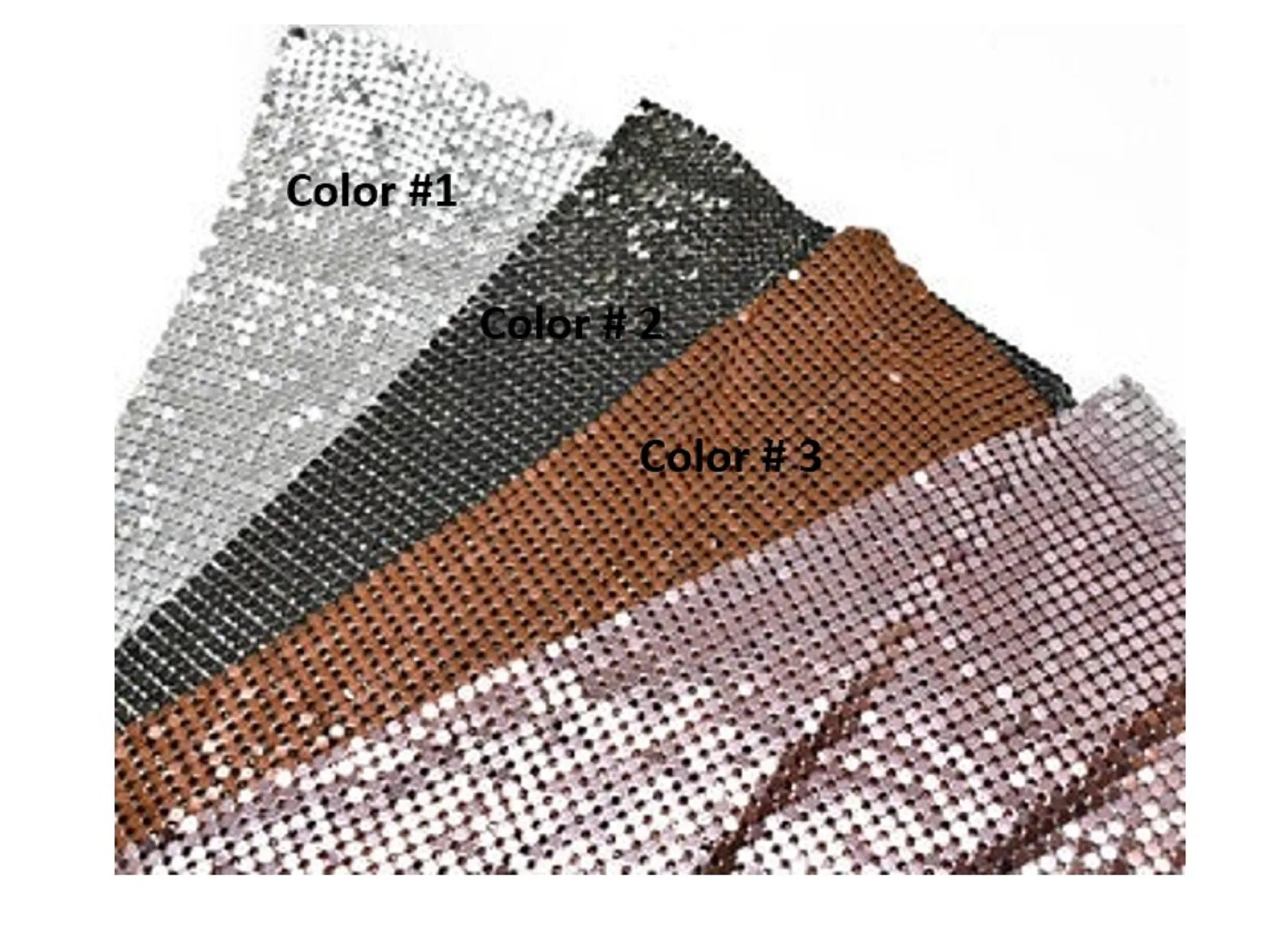 Metal Mesh Fabric 11" x 5"  - 1 Piece