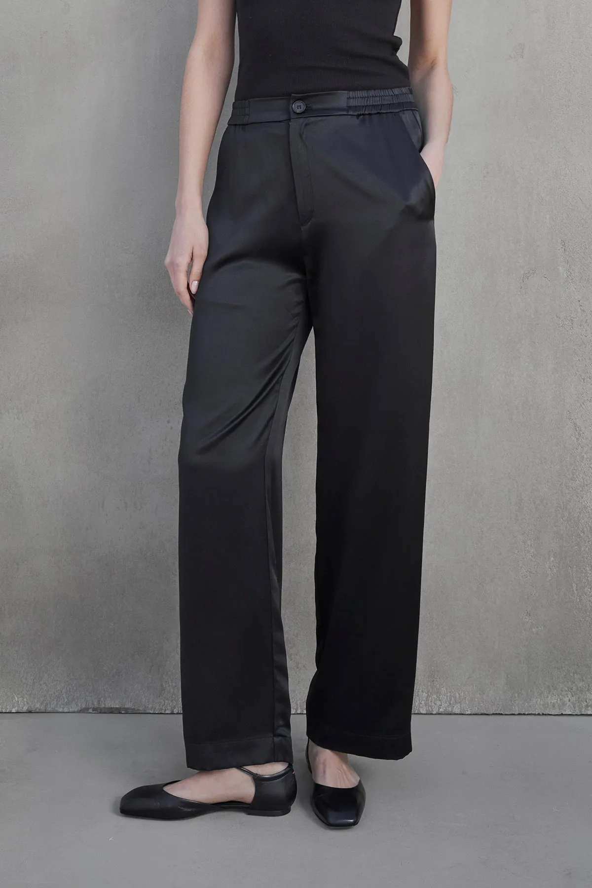 MODESTO SILK CHARMEUSE PANT