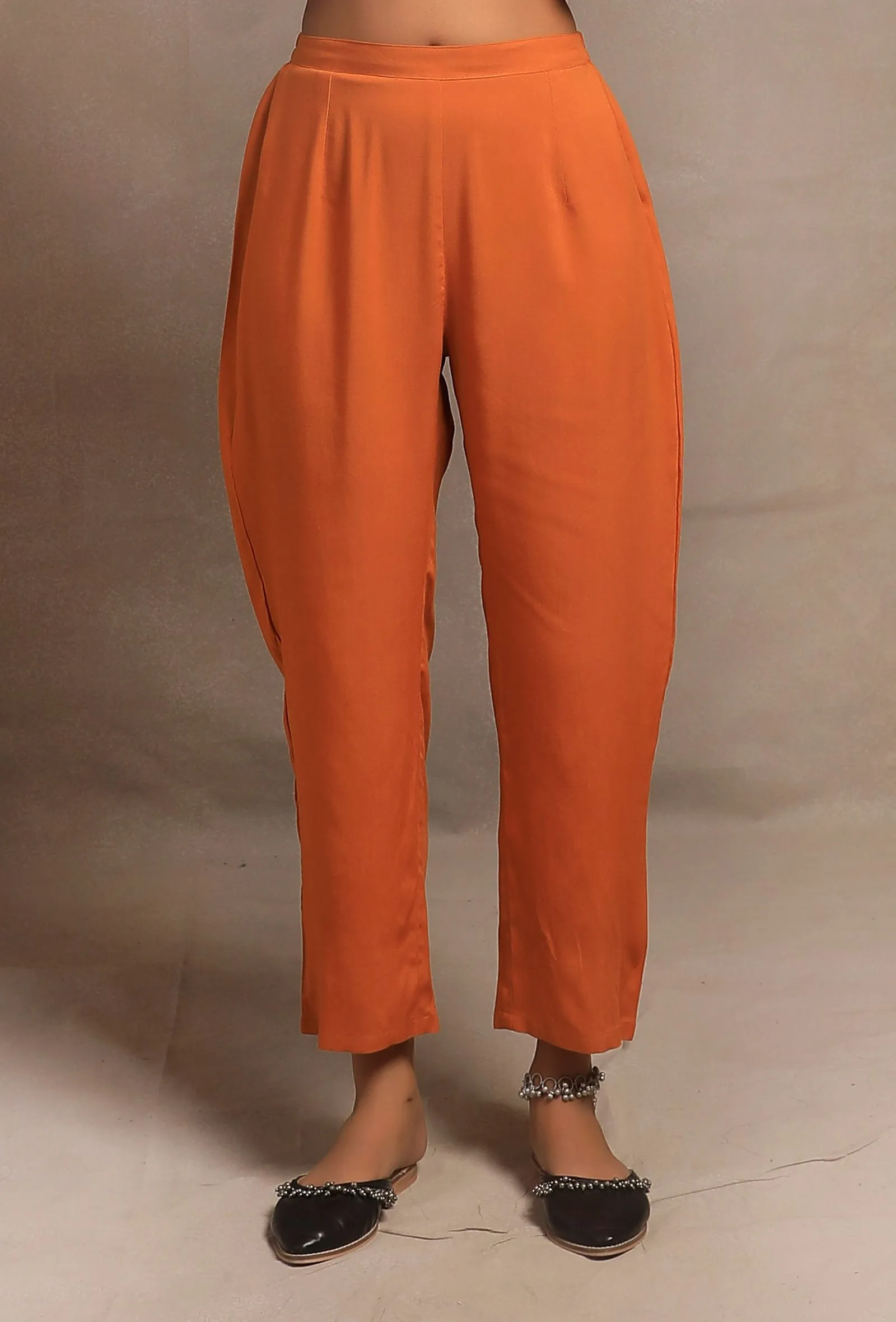 Mustard Straight Fit Narrow Pants