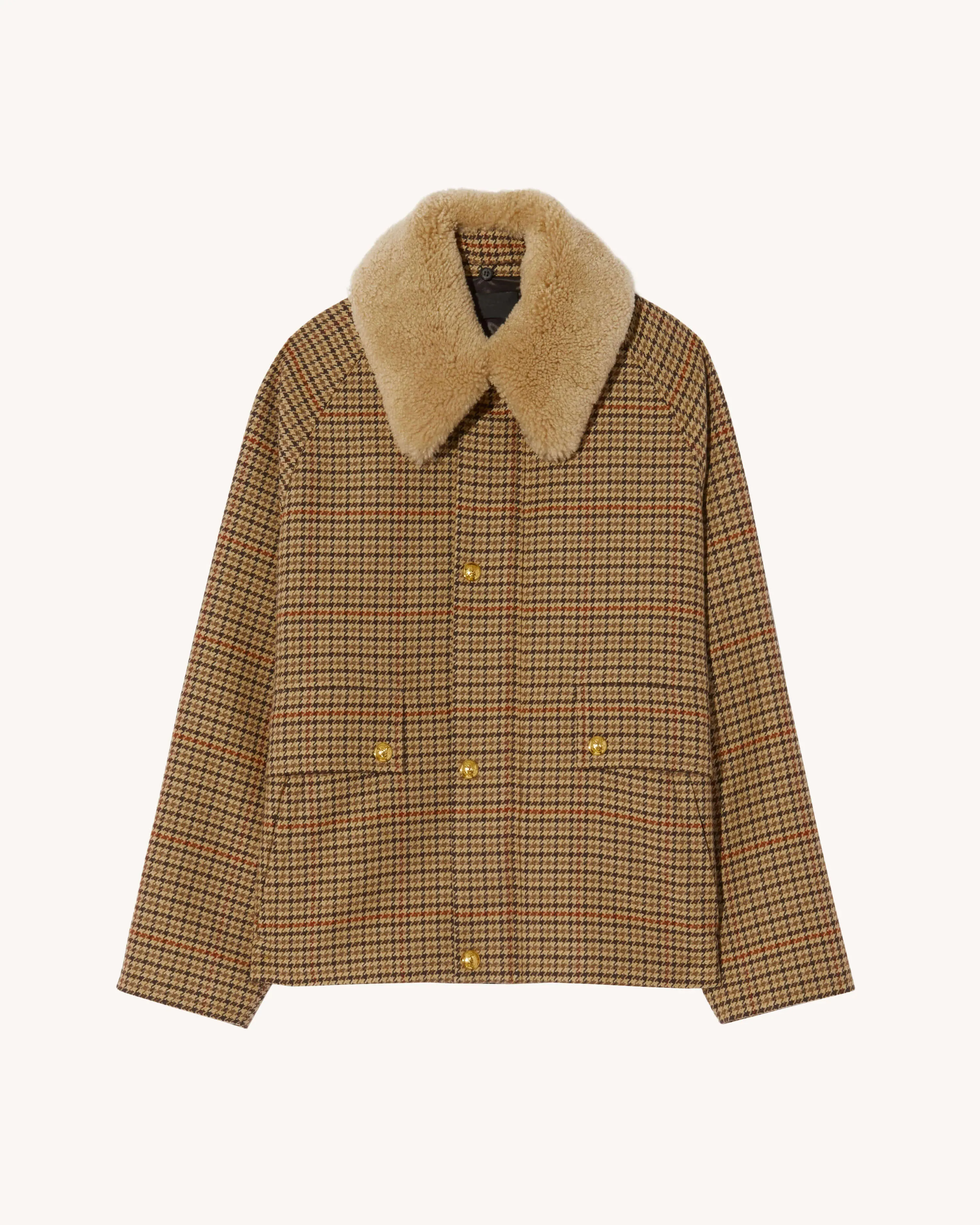 Nili Lotan - Apolin Parka in Large Oak Check