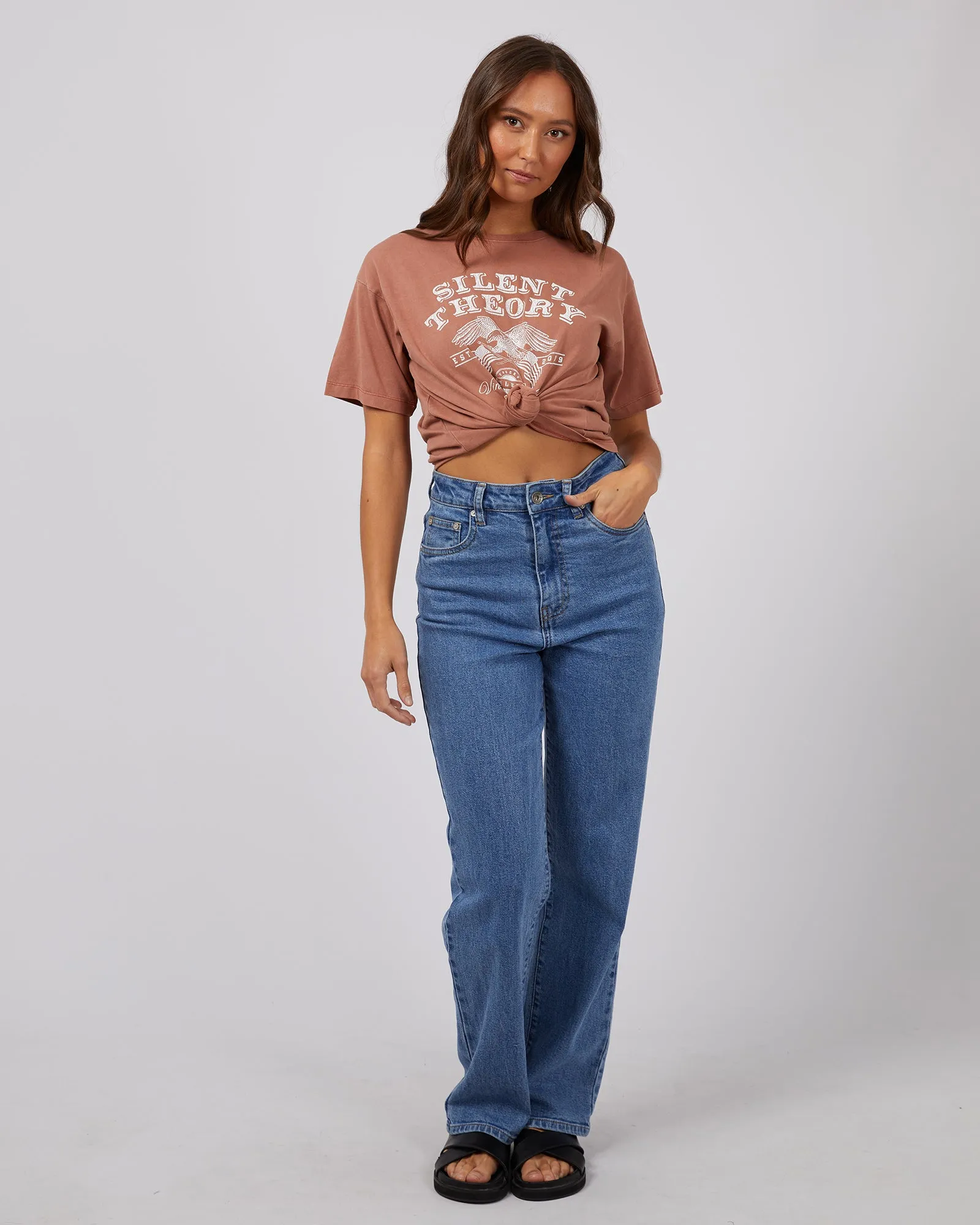 Paradox Tie Tee Terracotta