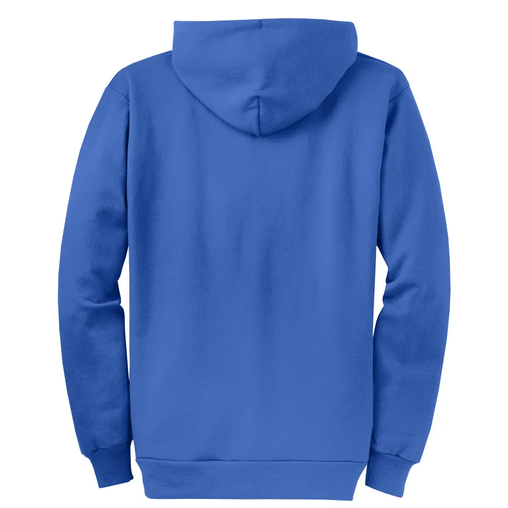 Port & Company® Core Fleece Full-Zip Hooded Sweatshirt - Royal