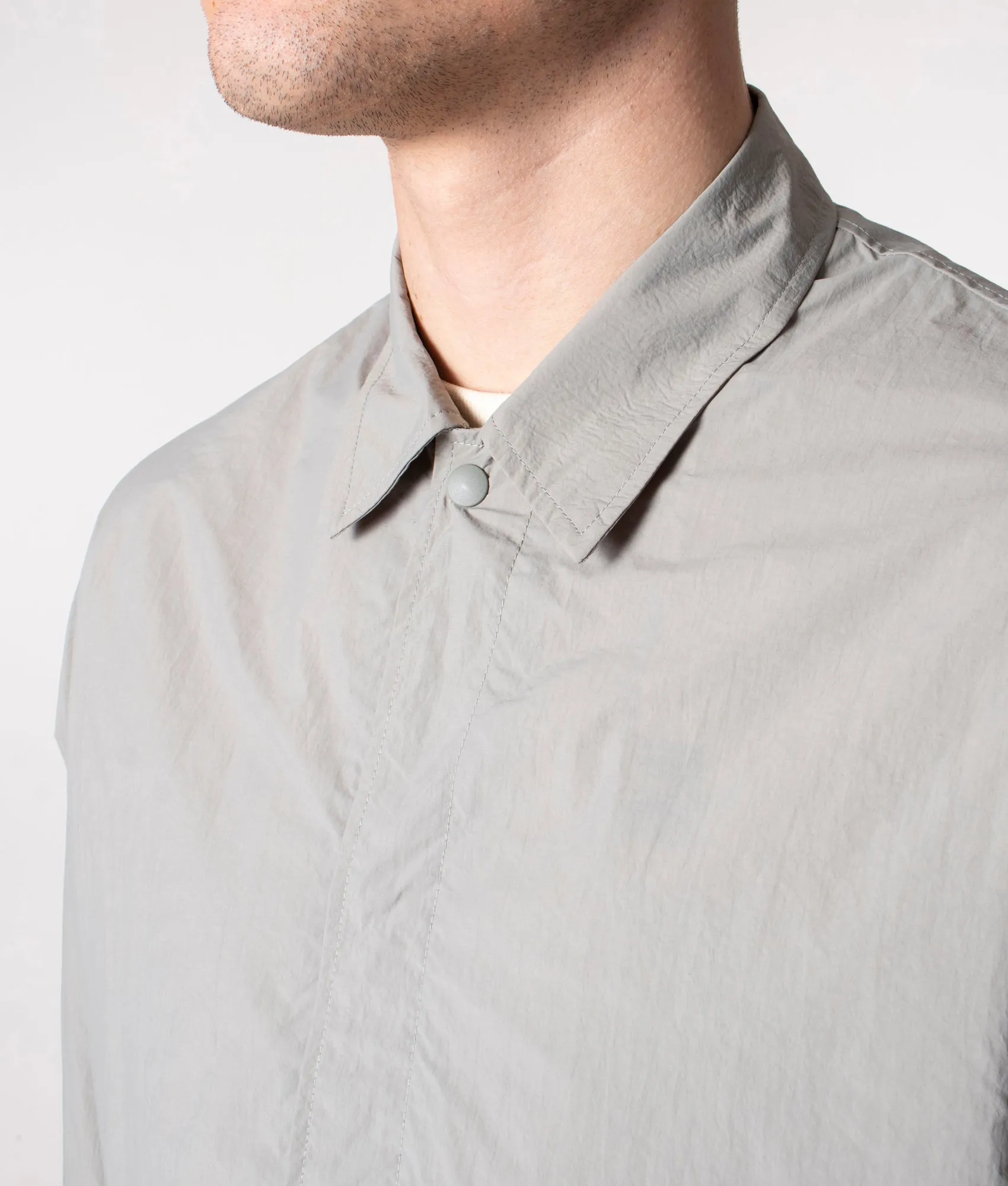 Relaxed Fit Fishtail Overshirt