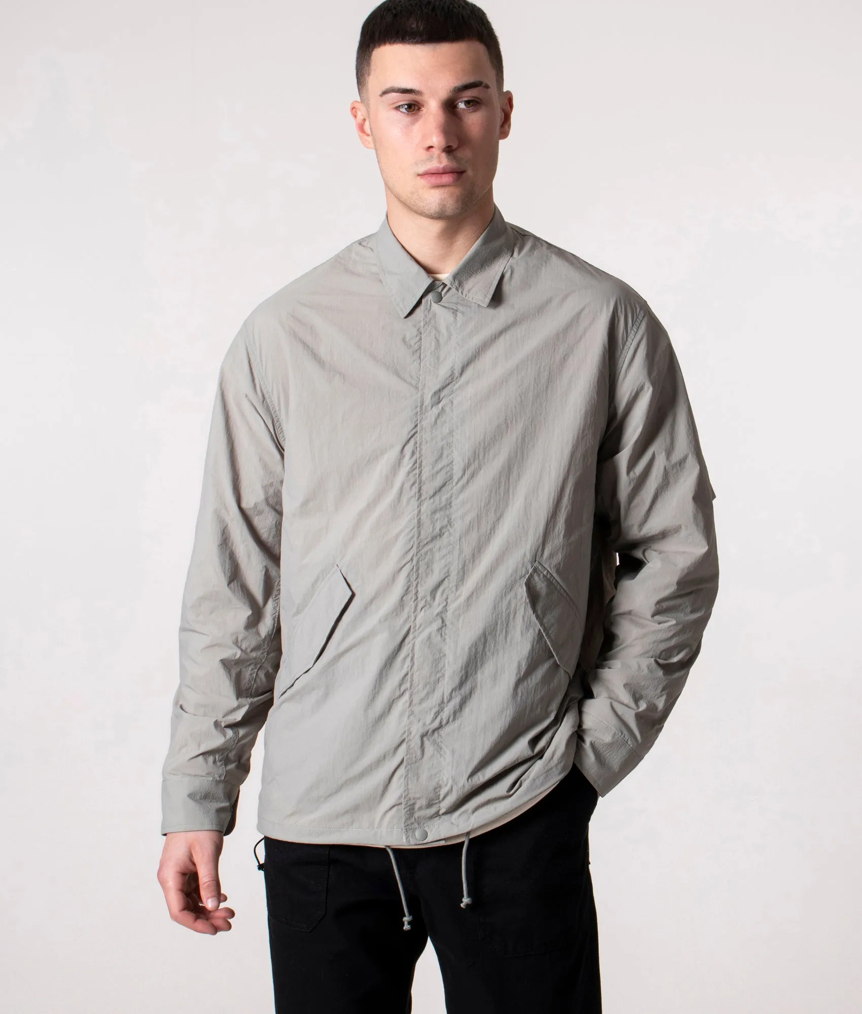 Relaxed Fit Fishtail Overshirt