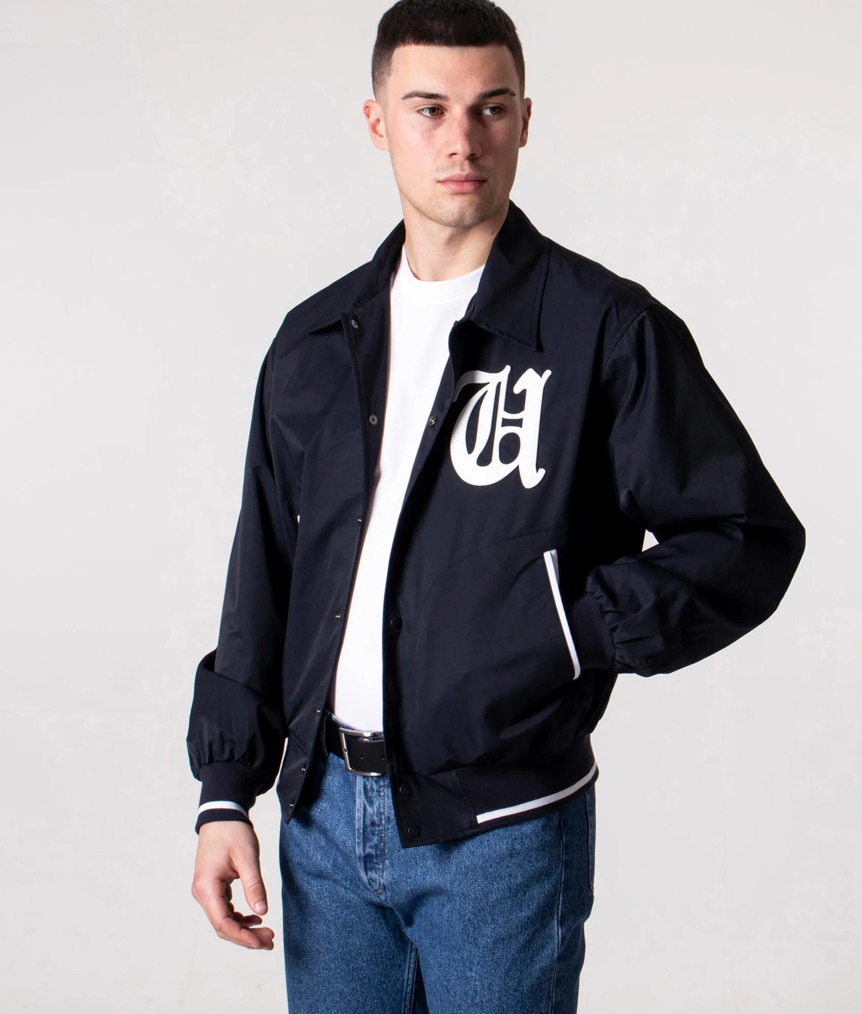 Relaxed Fit Varsity Bomber Jacket