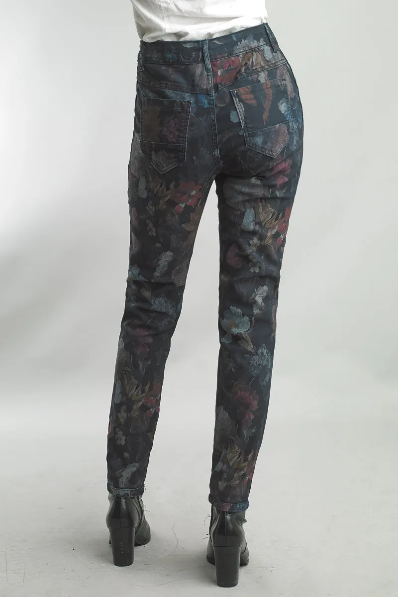 Reversible Jeans in Denim Print and Solid