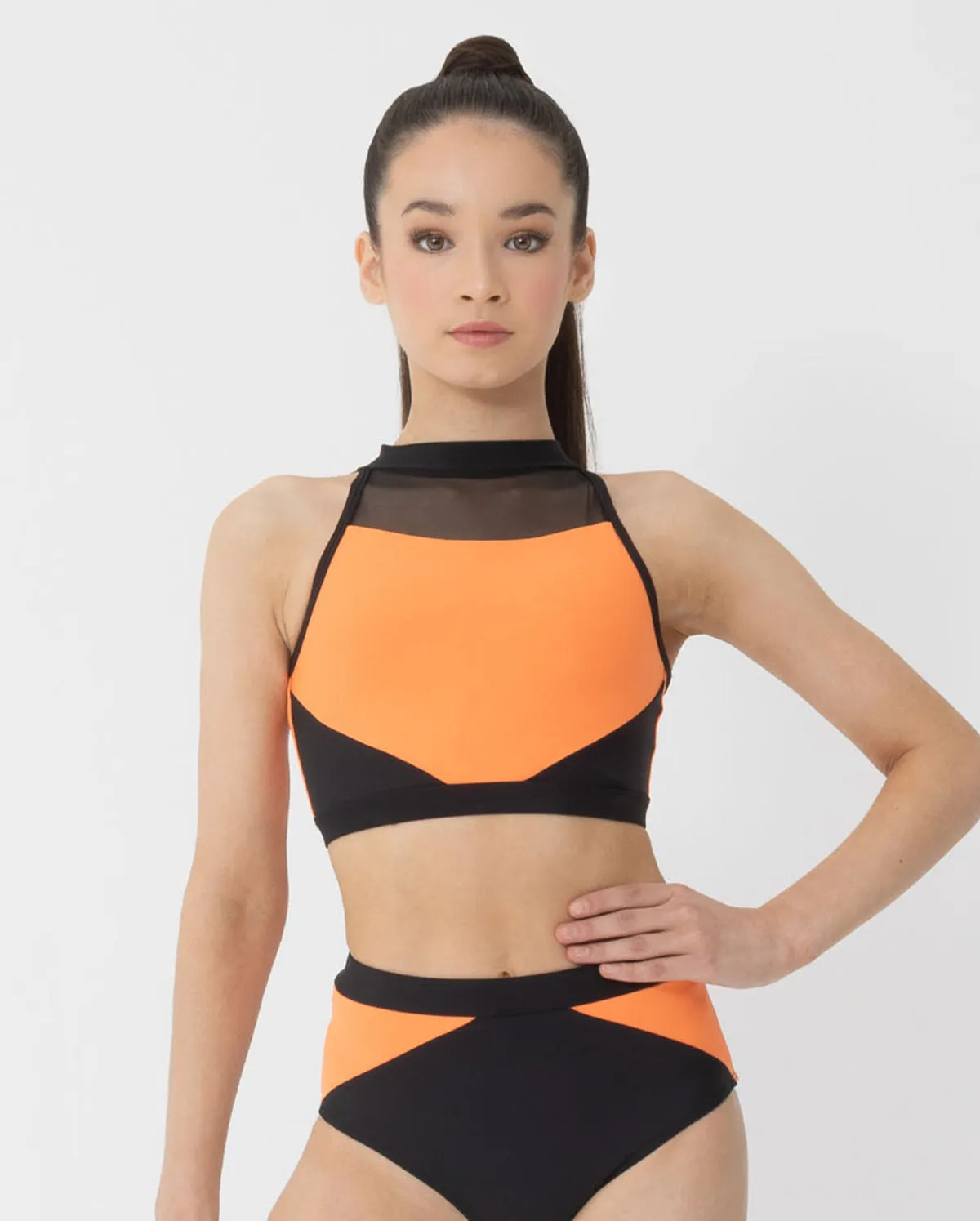 Studio 7, TENILLE CROP, Neon Orange, Childs, CHCT18