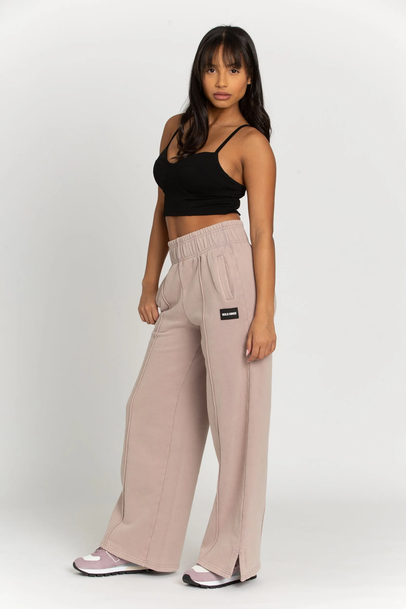 Taupe GH Seamed Sweatpants