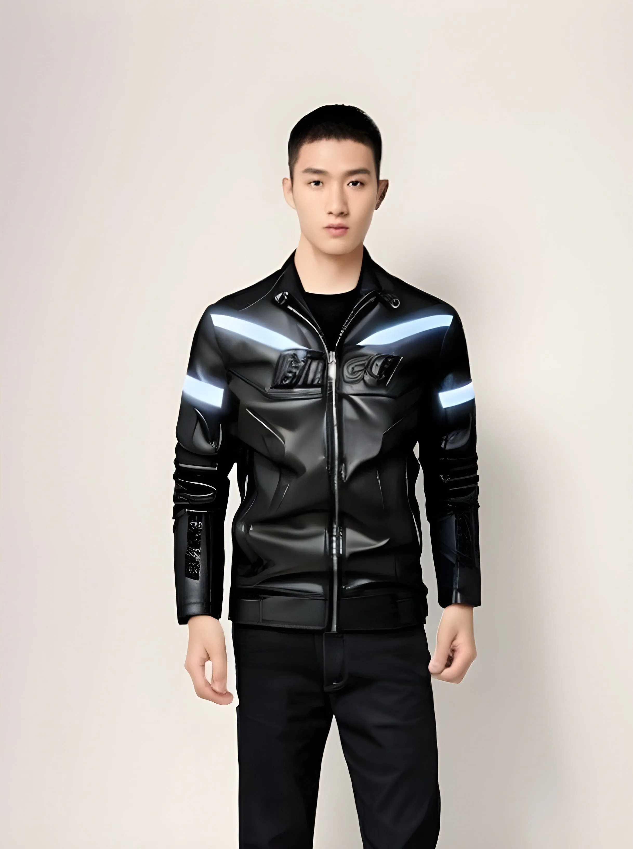 The Tron Faux Leather Biker Jacket - Multiple Colors