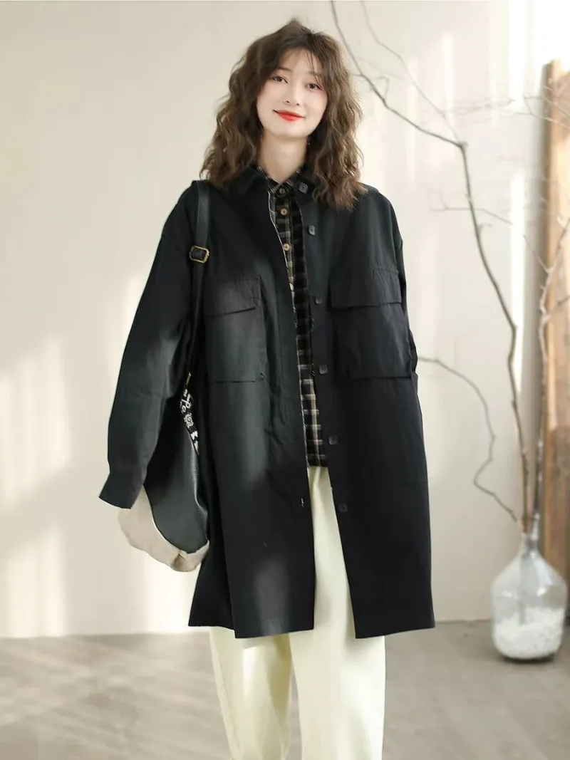 Women's Classic Look with Lapel Collar Jacket