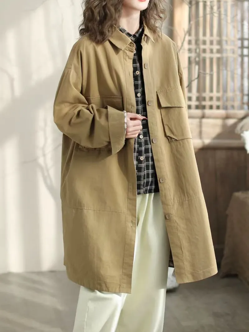 Women's Classic Look with Lapel Collar Jacket