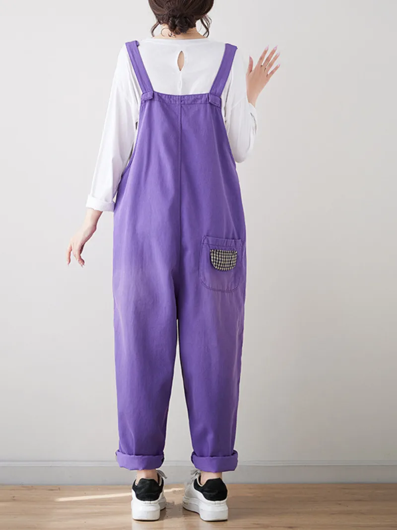 Women’s Fashion Look Stylish Pocket Style Overalls Dungarees