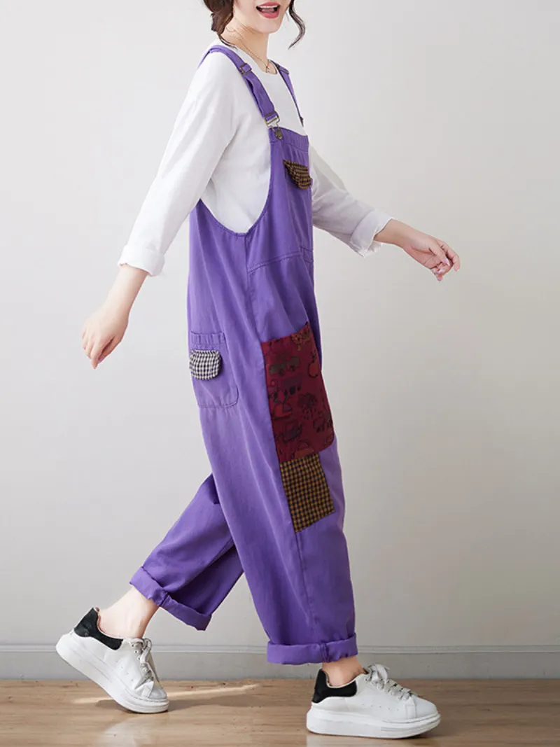 Women’s Fashion Look Stylish Pocket Style Overalls Dungarees