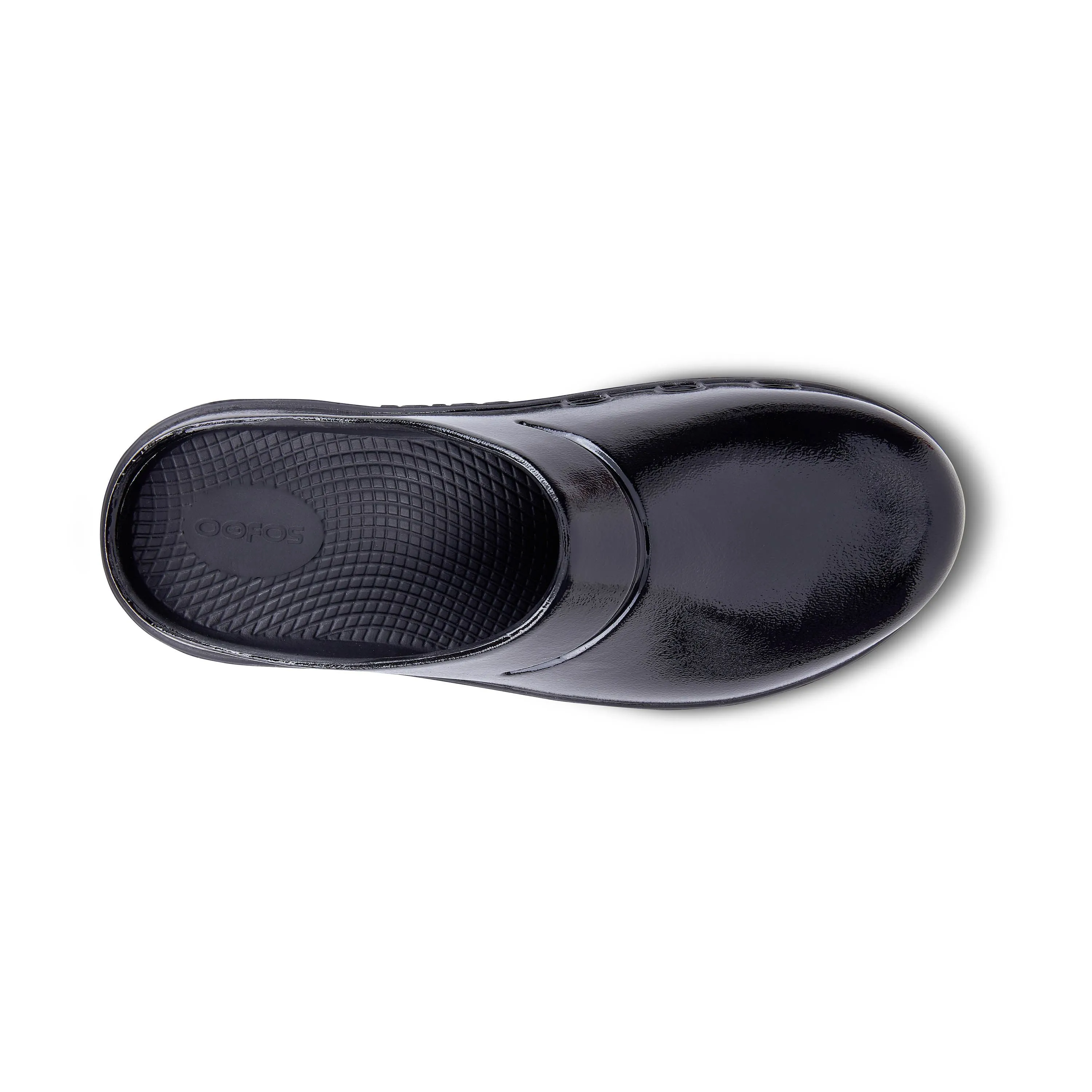 Women's Oofos OOcloog Luxe Clog Color: Black